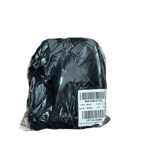 NWT J CREW Ruched ruffle one-piece swimsuit in black - Picture 6 of 7